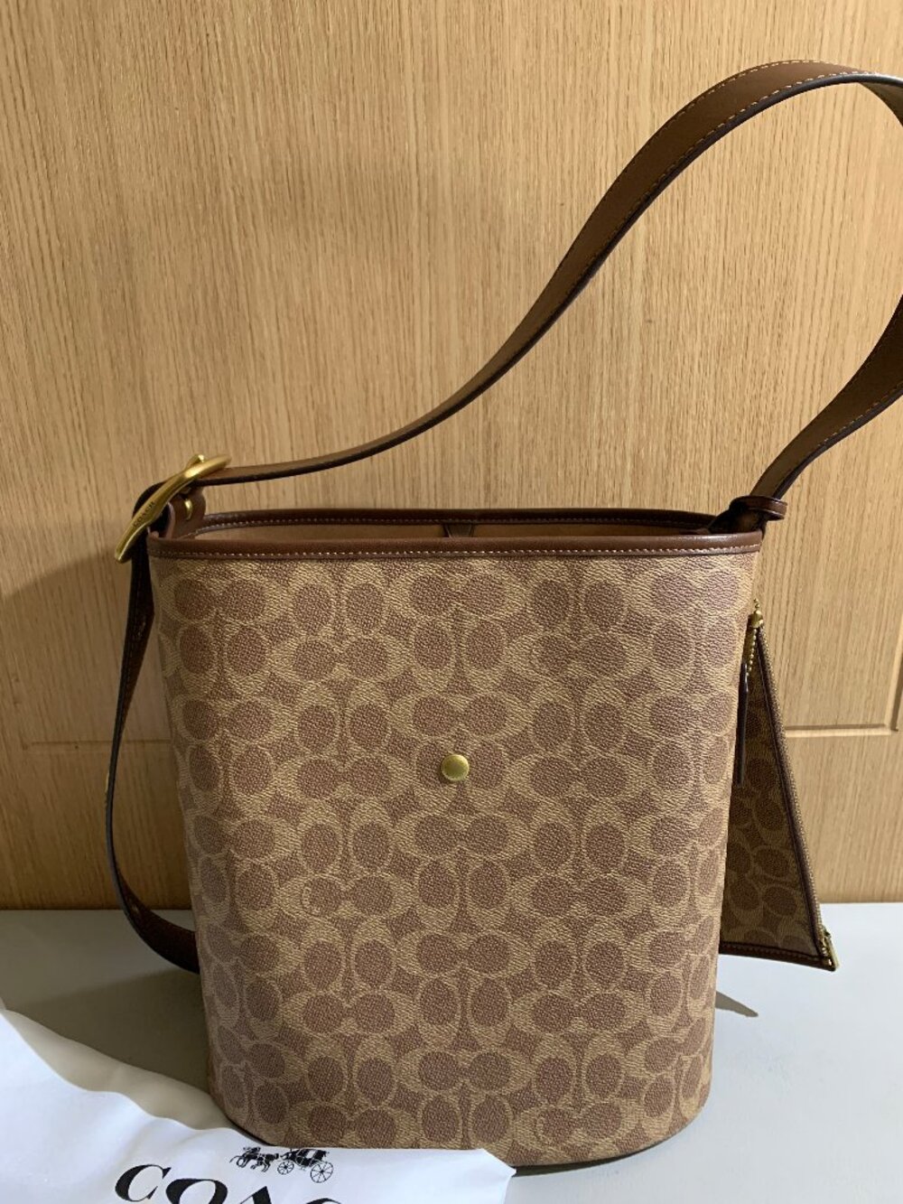 Coach Bleecker Bucket Bag In Signature Canvas